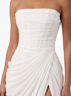 Robe de Soirée Longue Épaule Dénudée Dos Nu Élégante