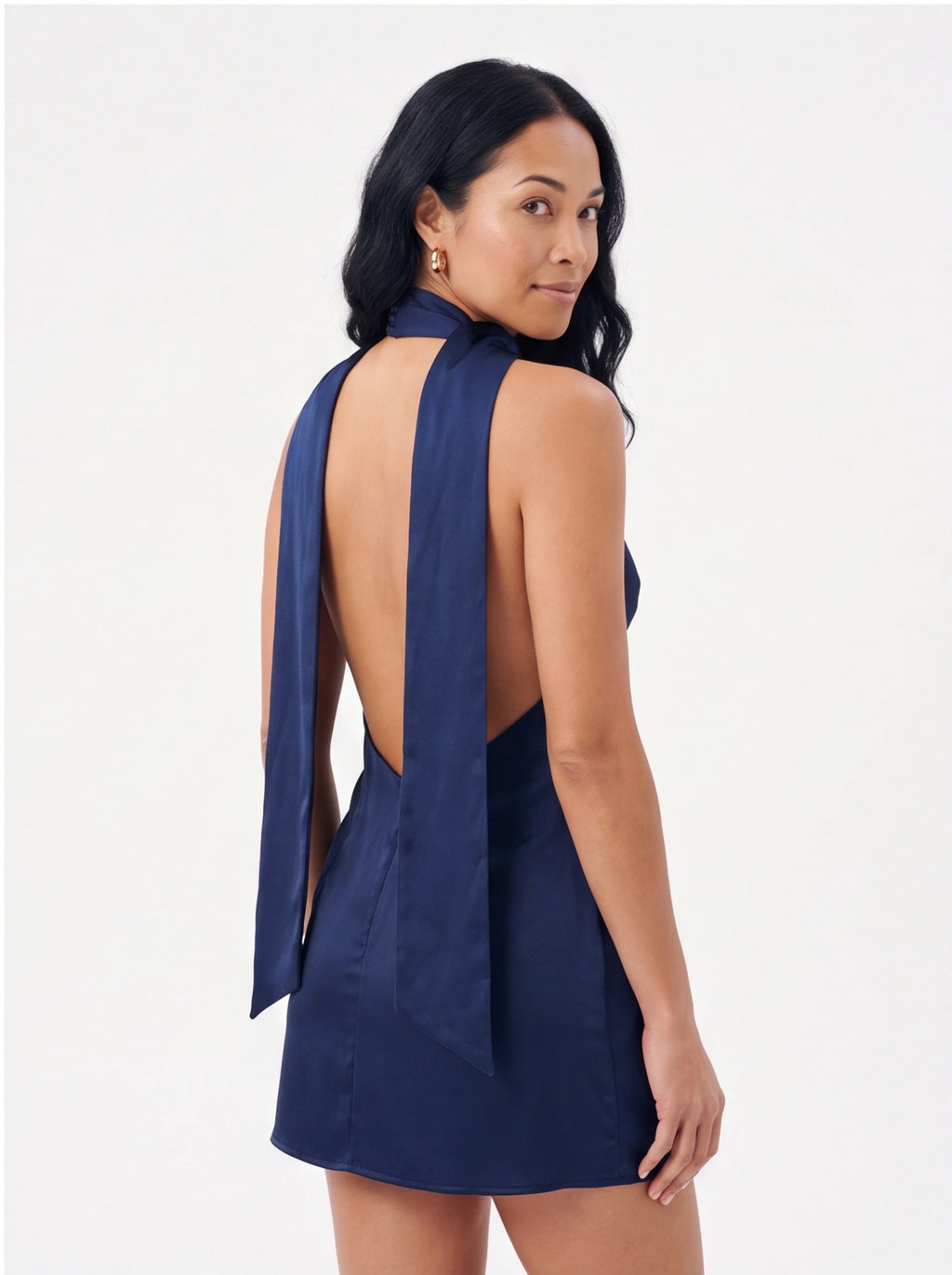 Mini Robe de Soirée Col V Dos Nu Chic