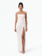Robe de Soirée Longue Épaule Dénudée Dos Nu Élégante