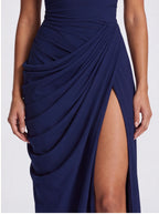 Robe de Soirée Longue Épaule Dénudée Dos Nu Élégante