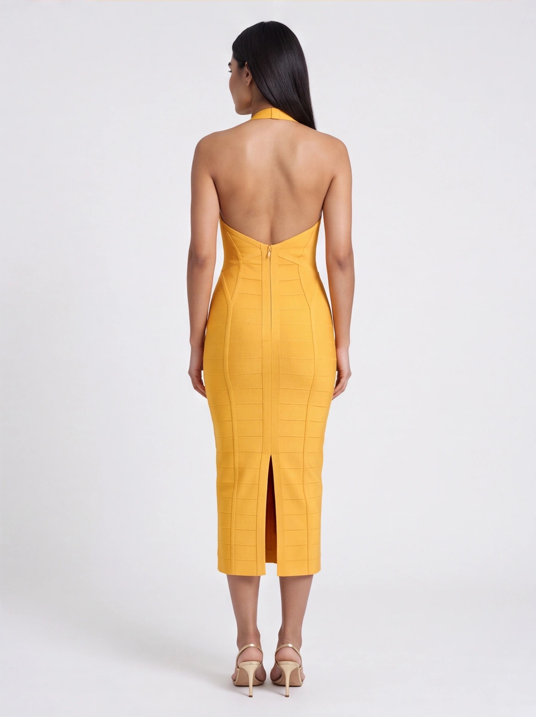 Robe de Soirée Longue Dos Nu Glamour Élégante