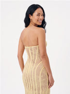 Robe de Soirée Dentelle Bodycon Élégante Femme