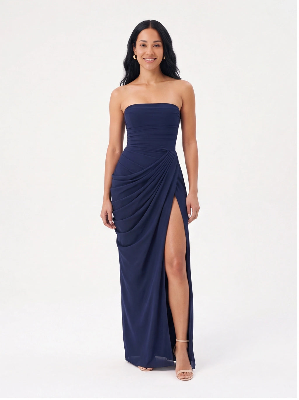 Robe de Soirée Longue Épaule Dénudée Dos Nu Élégante