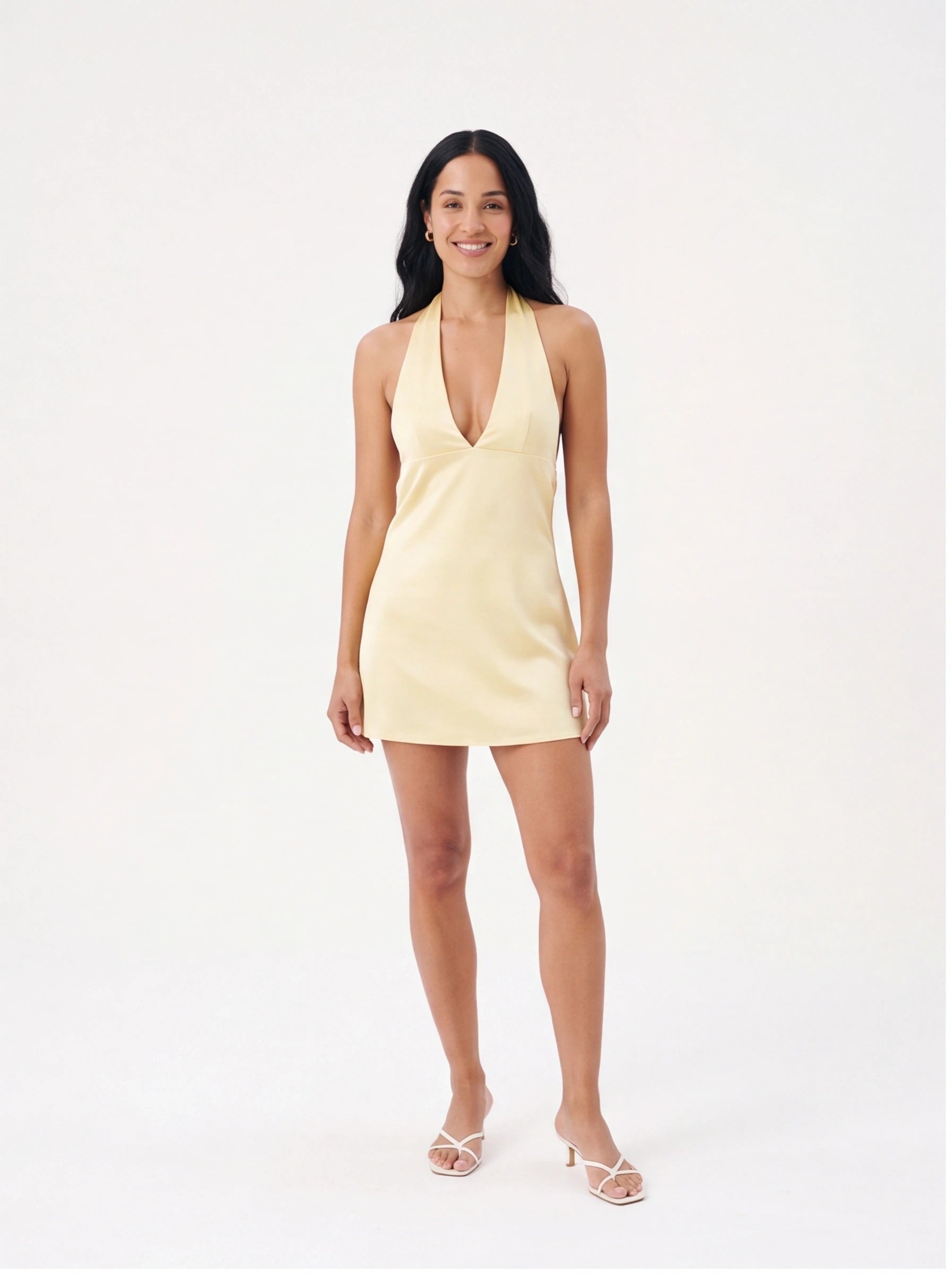 Mini Robe de Soirée Col V Dos Nu Chic