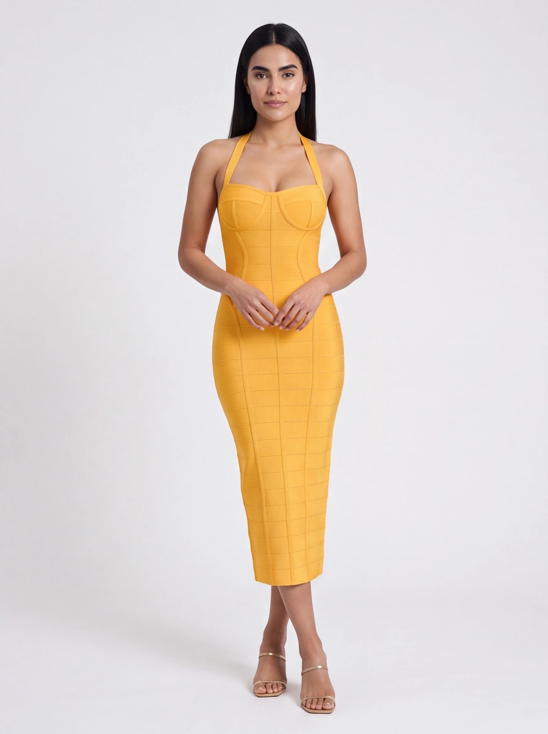 Robe de Soirée Longue Dos Nu Glamour Élégante