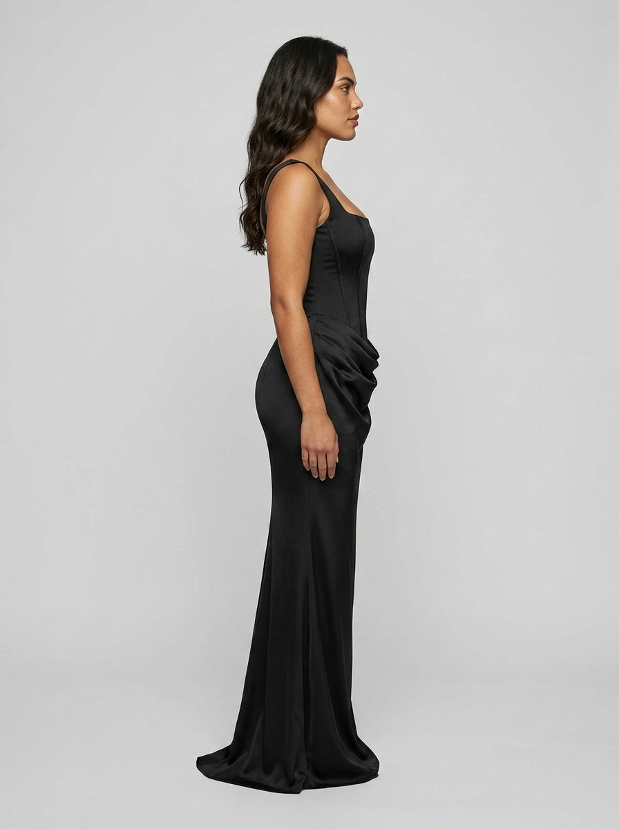 Evening Gown — On Model - Side Profile | Generated by Modelize