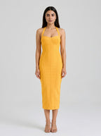 Evening Bandage Dress — On Model - Neutral | Generated by Modelize