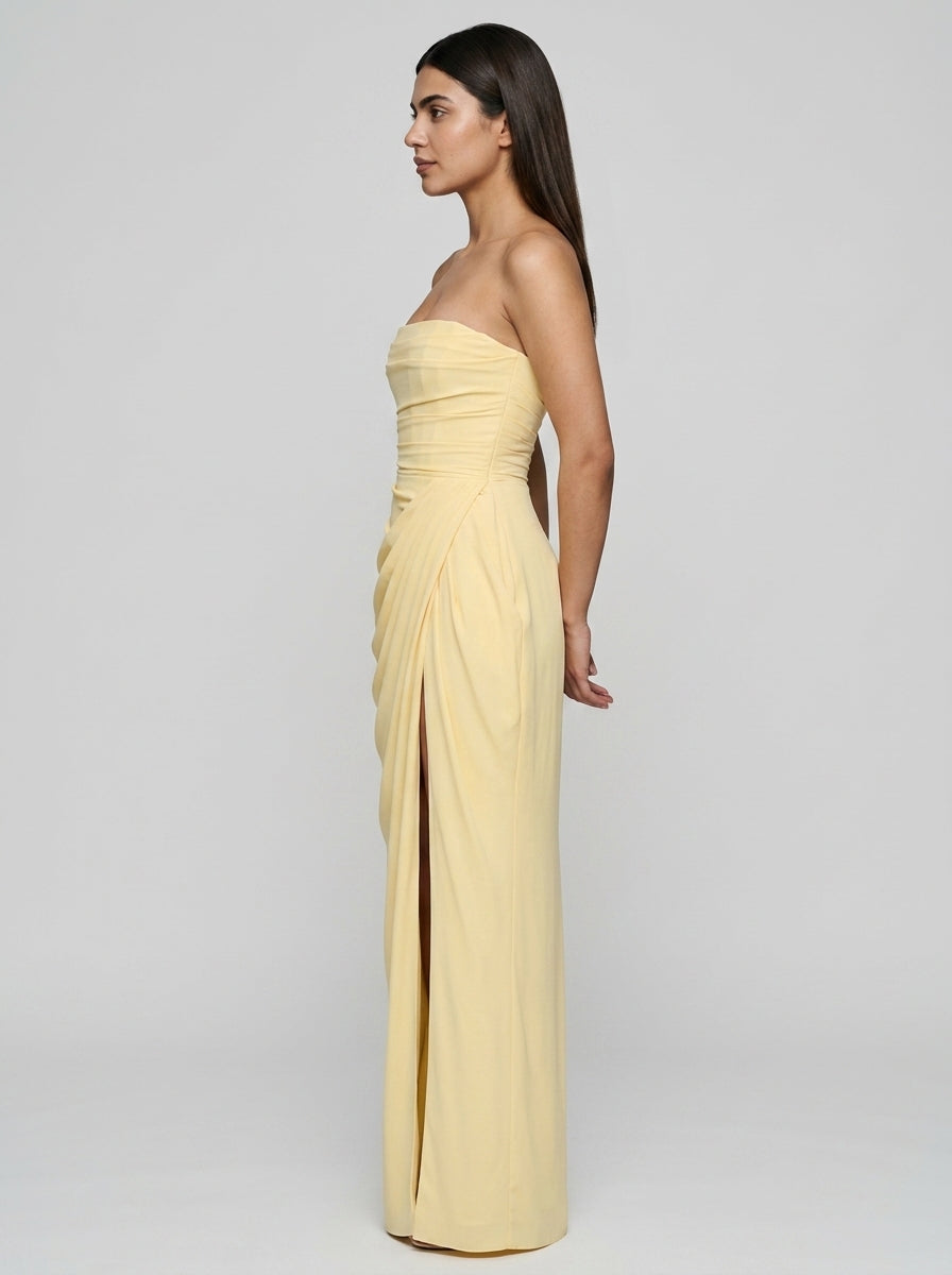 Evening gown — On Model - Side Profile | Generated by Modelize