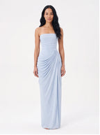Robe de Soirée Longue Épaule Dénudée Dos Nu Élégante