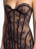 Robe de Soirée Dentelle Bodycon Élégante Femme