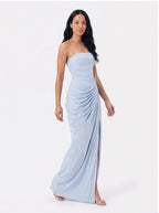 Robe de Soirée Longue Épaule Dénudée Dos Nu Élégante