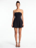 Robe de Soirée Bustier Taille Haute Élégante Femme