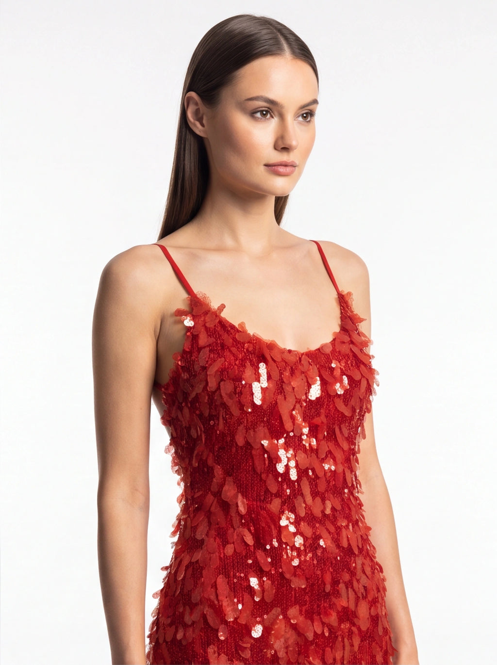 Robe de Soirée Longue Pailletée Dos Nu Élégante