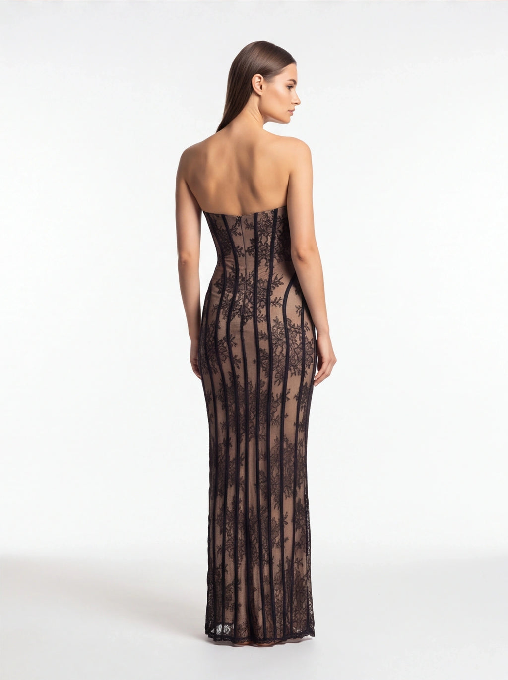 Robe de Soirée Dentelle Bodycon Élégante Femme