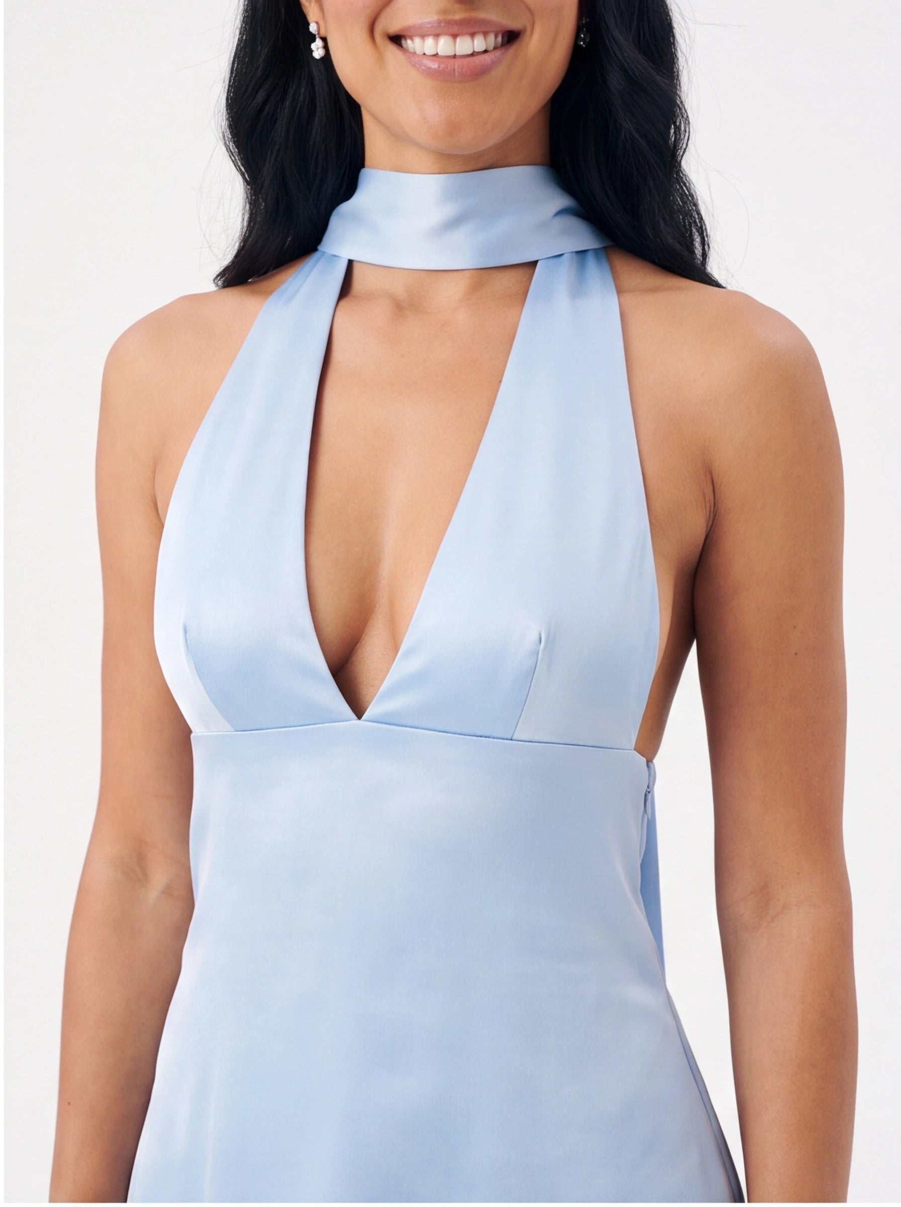 Mini Robe de Soirée Col V Dos Nu Chic