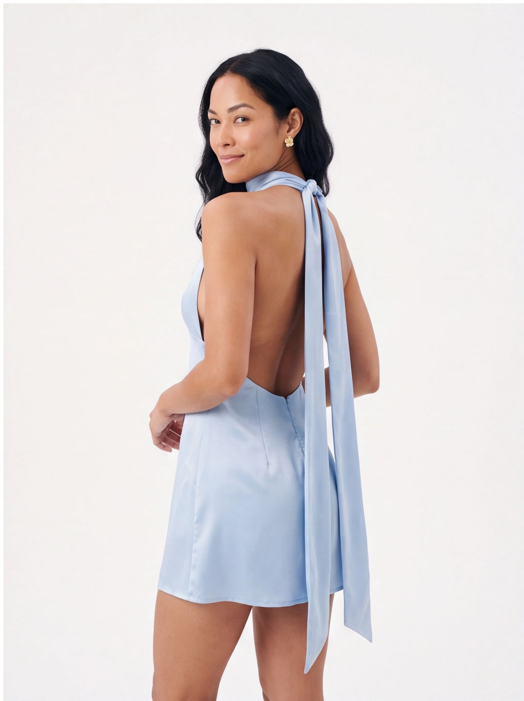 Mini Robe de Soirée Col V Dos Nu Chic